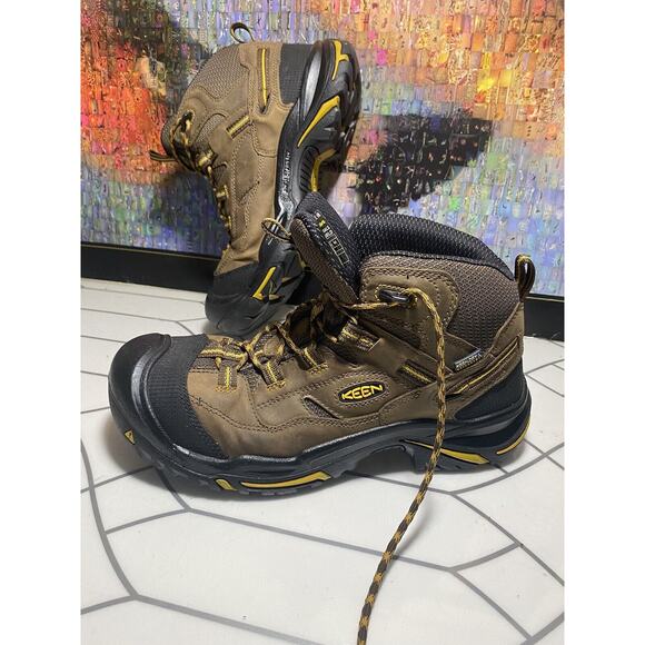 Keen Portland Oregon Brown Waterproof Hiking Men Boot Size 10.5 D - Picture 10 of 12